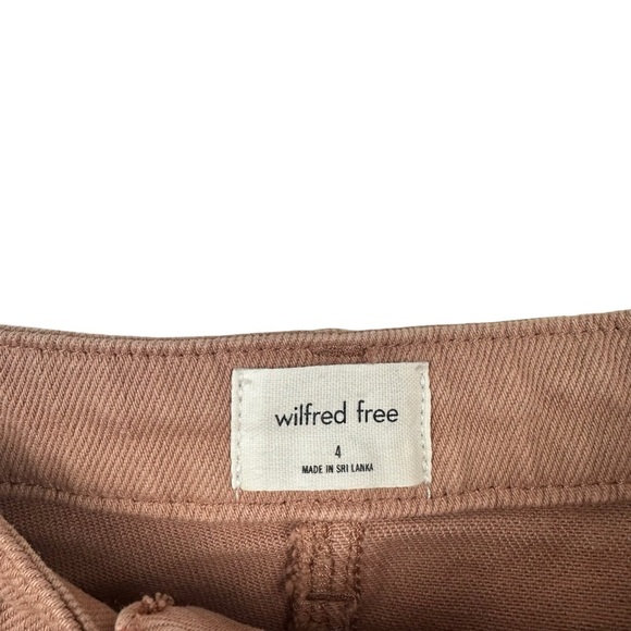 WILFRED FREE ARITZIA Mauve Straight Leg Denim Jeans Size 4 Pink Tan - Picture 5 of 12